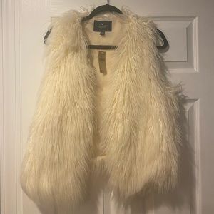 Faux Fur American Eagle Vest